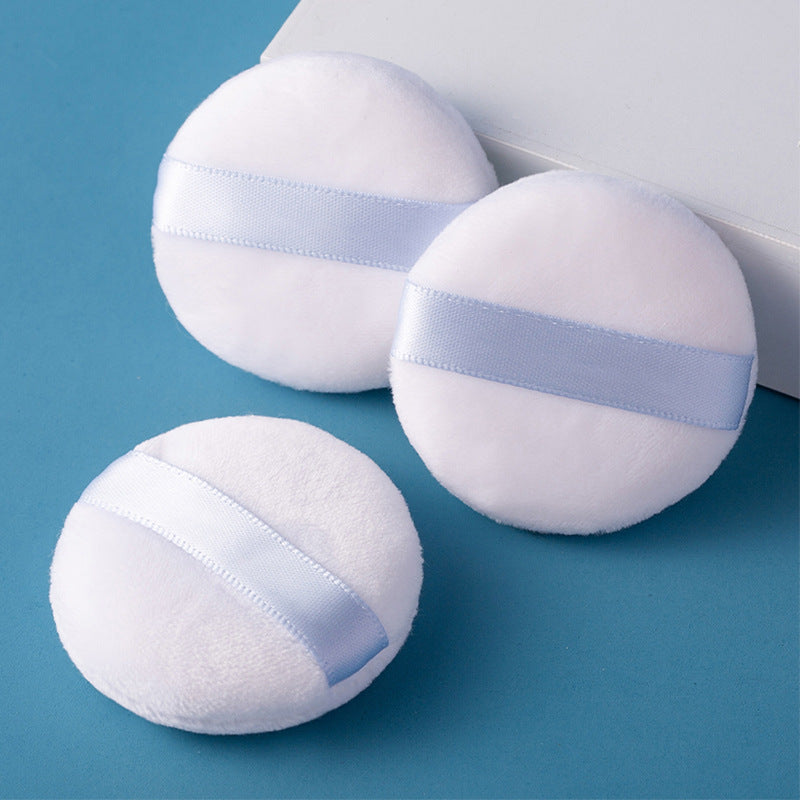 Ultra-Soft Round Velvet Puff
