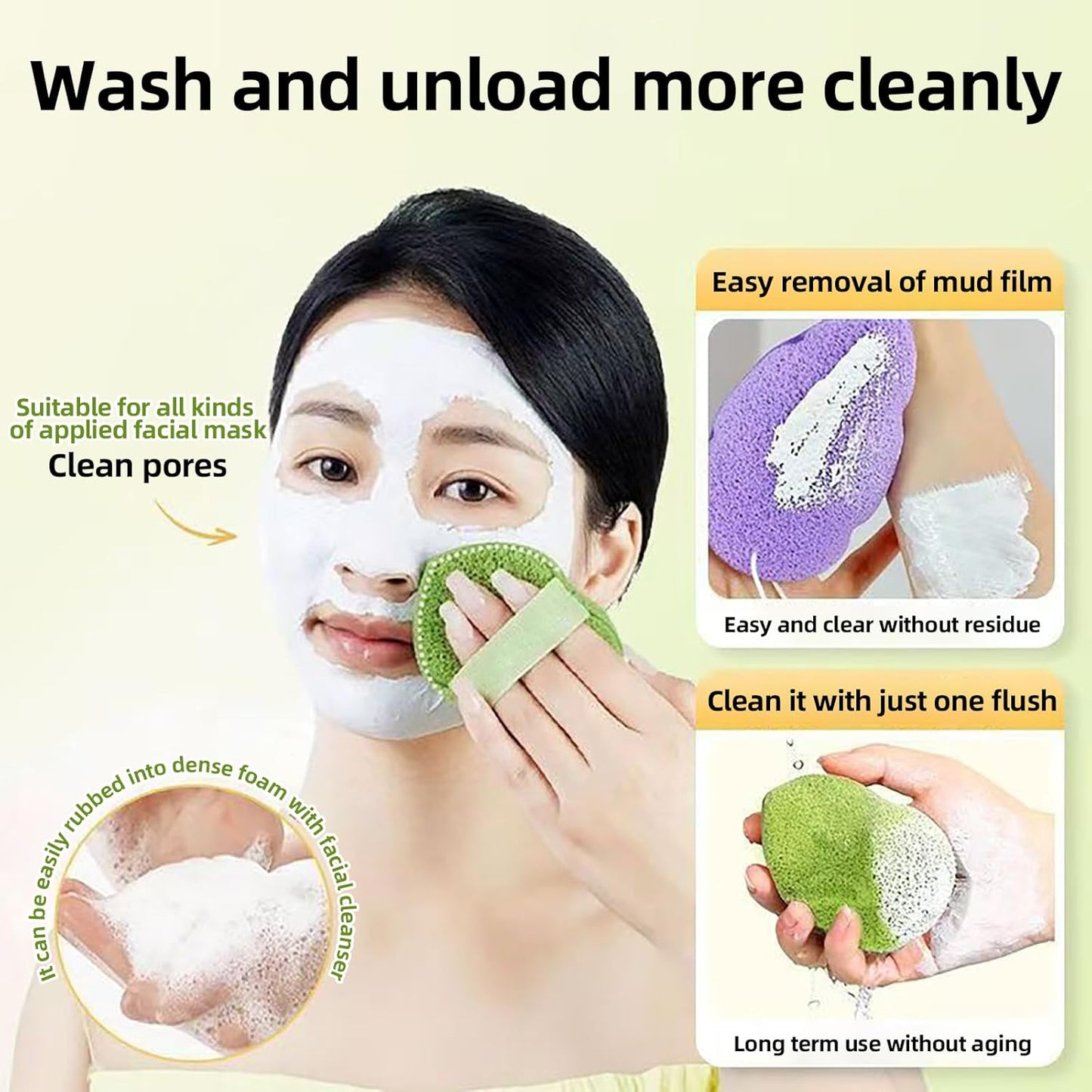 3 Count Gentle Facial Sponge
