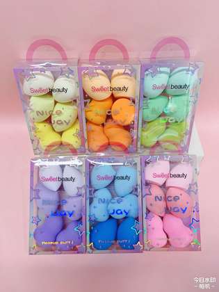 6PCS Makeup Sponge Set – Blender, Teardrop & Slanted