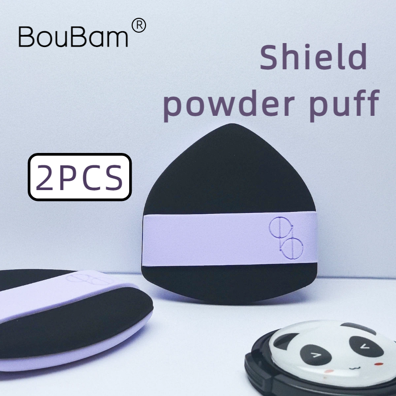 2PCS/Pack Dual-sided Powder puff with foundation liquid