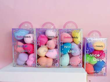 6PCS Makeup Sponge Set – Blender, Teardrop & Slanted