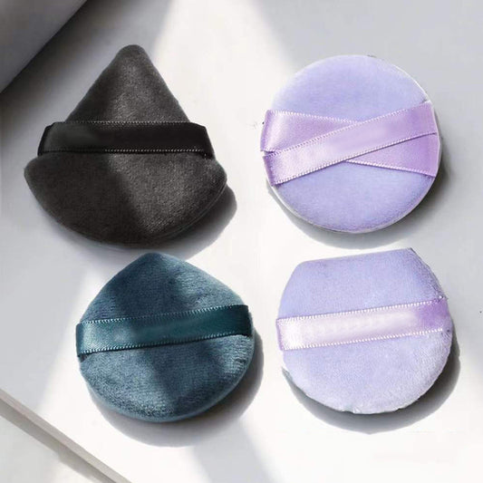 4PCS Vertical velvet powder puff